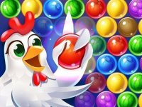 Bubble Shooter Farm Fruit: Teddy Rescue Puzzle Game