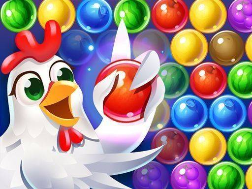 Bubble Shooter Farm Fruit: Teddy Rescue Puzzle Game