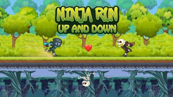 Ninja Run Up and Down Online Arcade Game