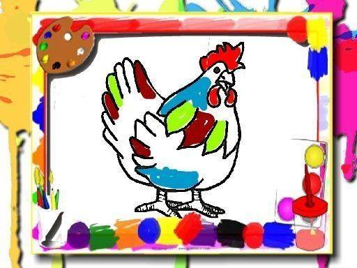 Chicken Coloring Book Online Game - Coloring Game