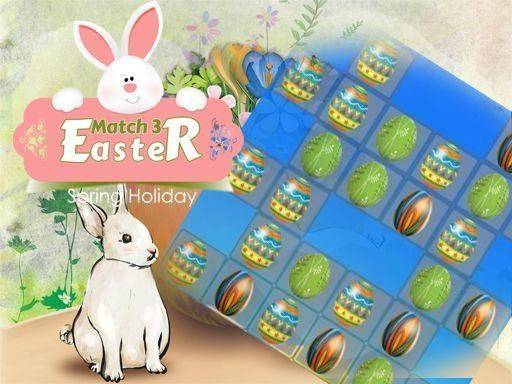 Easter Eggs Match 3 Deluxe Online Puzzle Game