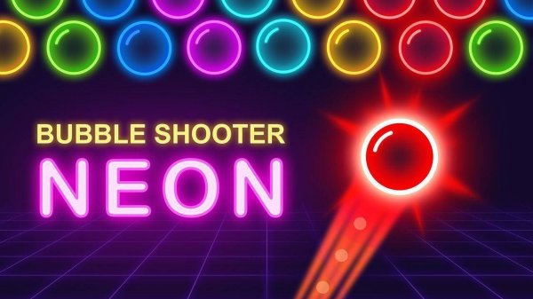 Bubble Shooter Neon - Puzzle Game