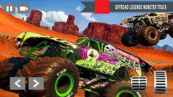 Monster Truck vs Zombie Shooting Arcade Game