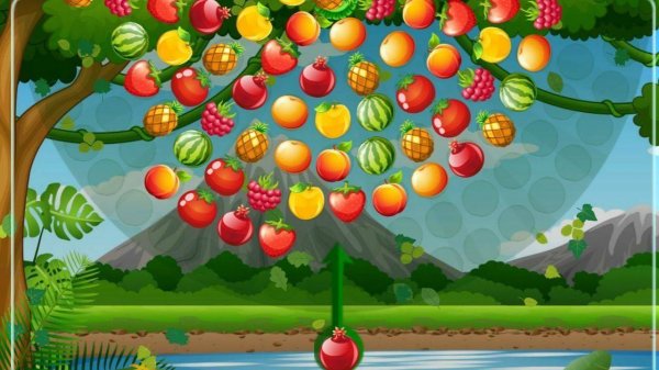 Bubble Shooter Fruits Wheel Online Puzzle Game
