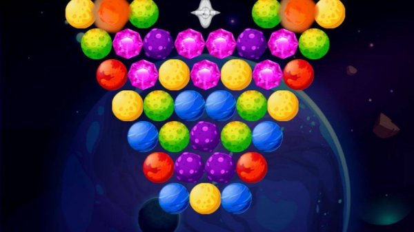 Bubble Shooter Planets Online Puzzle Game