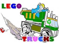 Lego Trucks Coloring Online Puzzle Game
