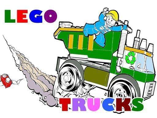 Lego Trucks Coloring Online Puzzle Game